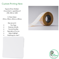 Round Stickers 60mm/ - Gloss Paper/ Choice of Lamination