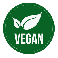 Vegan Stickers 25x25mm/Roll of 1000