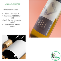 Wine Stock Labels/ 92mm x 88mm/ Select Quantity